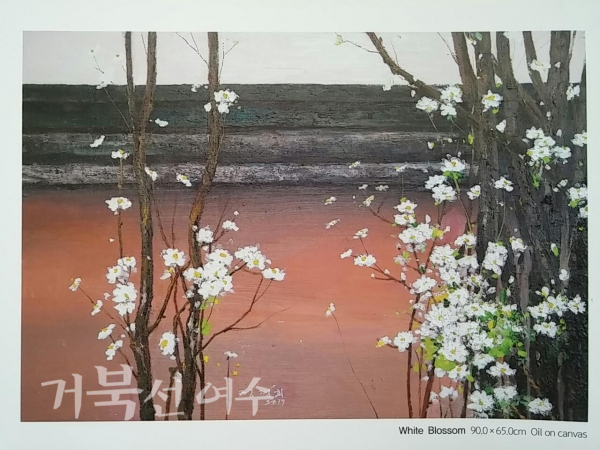 △정경희 'White Blossom' Oil on canvas